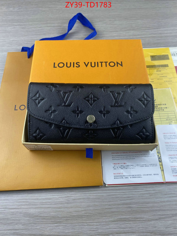 LV Bags(4A)-Wallet,ID: TD1783,$: 39USD