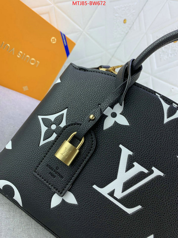 LV Bags(4A)-Handbag Collection-,mirror quality ,ID: BW672,$: 85USD