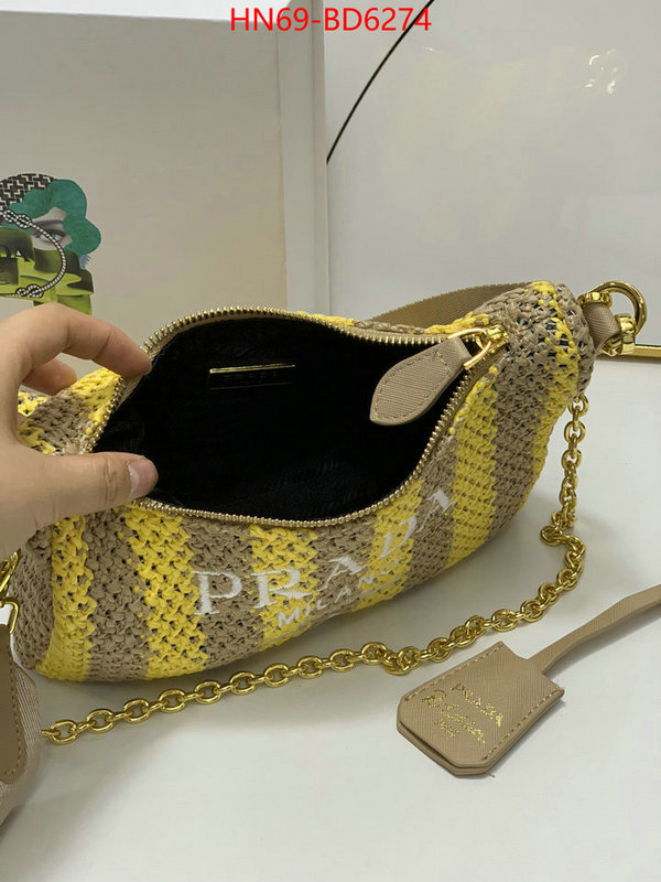 Prada Bags(4A)-Re-Edition 2005,best replica 1:1 ,ID: BD6274,$: 69USD