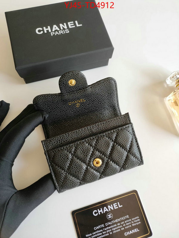 Chanel Bags(4A)-Wallet-,ID: TD4912,$: 45USD