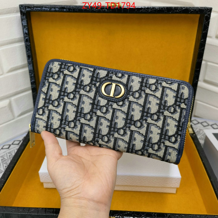 Dior Bags(4A)-Wallet-,ID: TD1794,$: 49USD