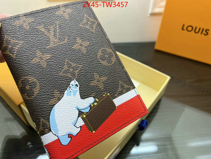 LV Bags(4A)-Wallet,high quality replica ,ID: TW3457,$: 45USD