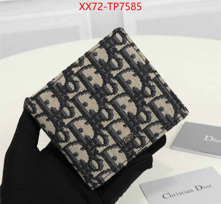 Dior Bags(TOP)-Wallet-,ID: TP7585,$: 72USD