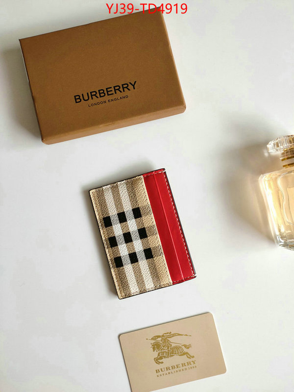 Burberry Bags(4A)-Wallet,best knockoff ,ID: TD4919,$: 39USD