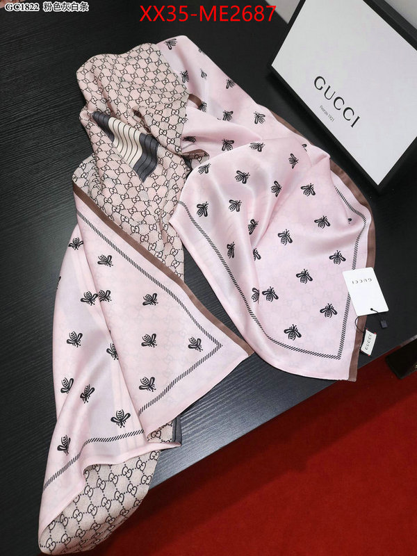 Scarf-Gucci,luxury cheap , ID: ME2687,$: 35USD