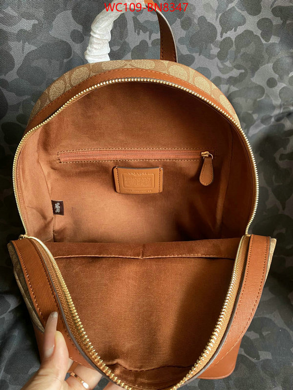 Coach Bags(4A)-Backpack-,buy 1:1 ,ID: BN8347,$: 109USD