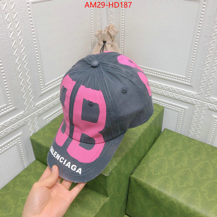 Cap (Hat)-Balenciaga,knockoff highest quality , ID: HD187,$: 29USD