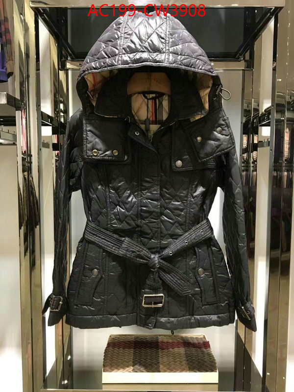 Down jacket Women-Burberry,best knockoff , ID: CW3908,$: 199USD