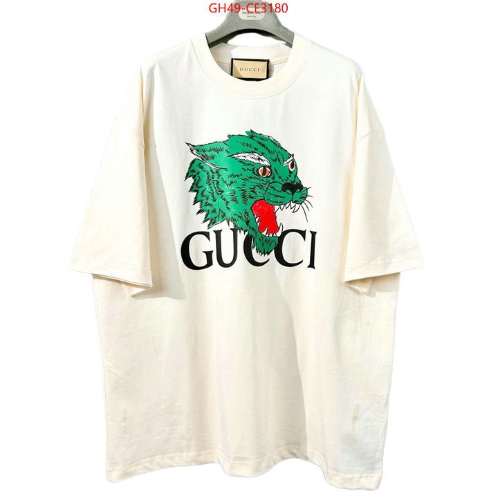 Clothing-Gucci,2023 replica wholesale cheap sales online , ID: CE3180,$: 49USD