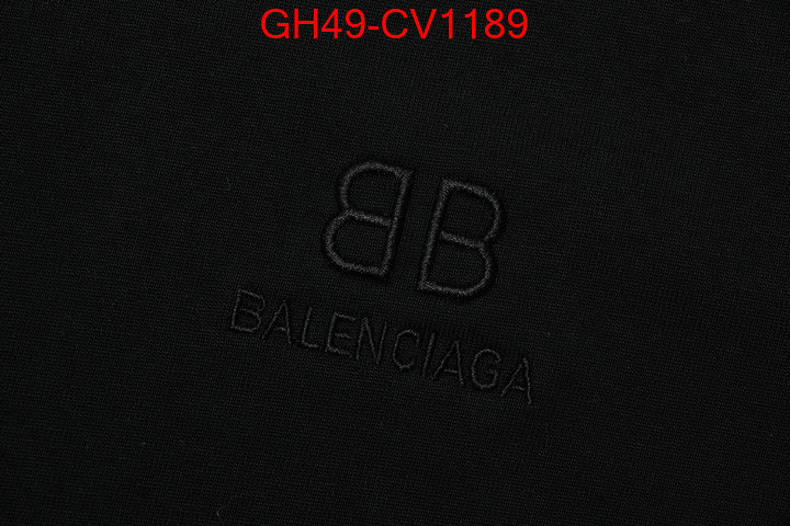 Clothing-Balenciaga,aaaaa , ID: CV1189,$: 49USD