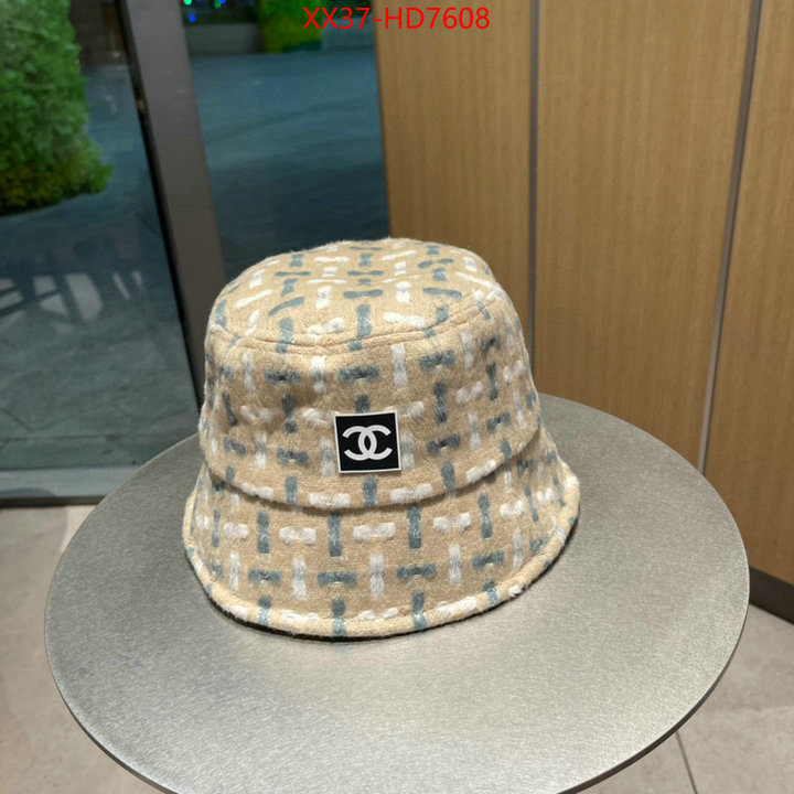 Cap (Hat)-Chanel,high quality designer , ID: HD7608,$: 37USD