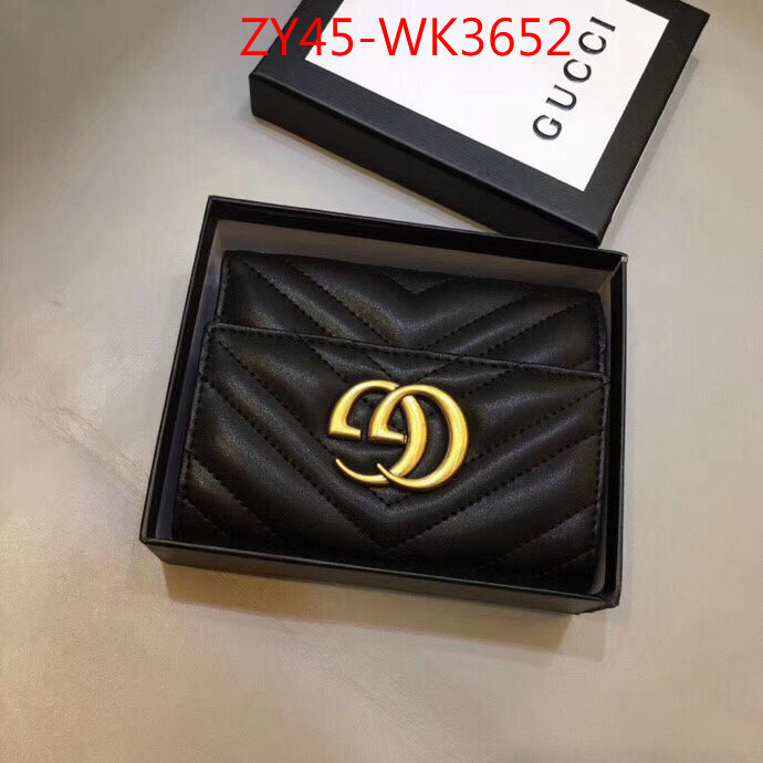 Gucci Bags(4A)-Wallet-,ID: WK3652,$:45USD