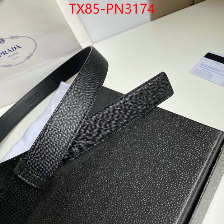 Belts-Prada,designer fashion replica , ID: PN3174,$: 85USD