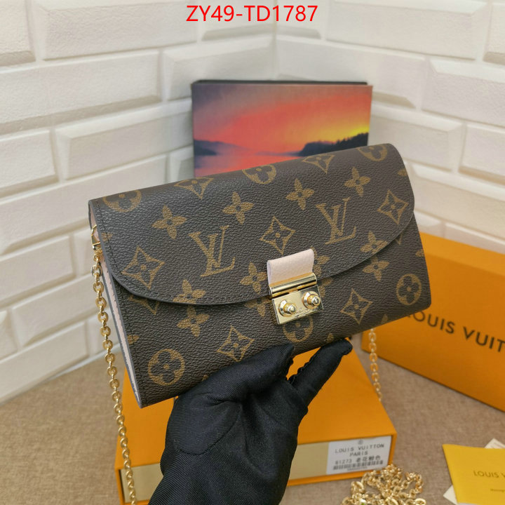 LV Bags(4A)-Wallet,ID: TD1787,$: 49USD