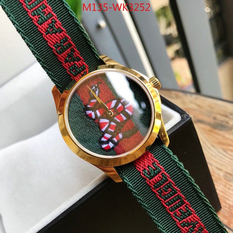 Watch(4A)-Gucci,online from china , ID: WK3252,$:135USD