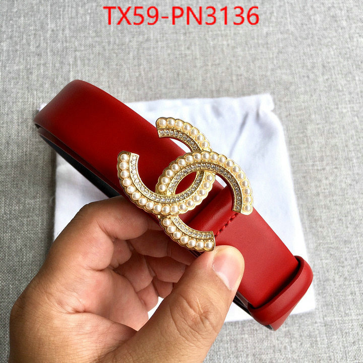 Belts-Chanel,the best affordable , ID: PN3136,$: 59USD