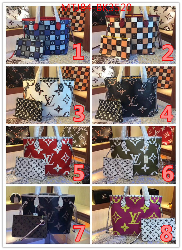 LV Bags(4A)-Neverfull-,good ,ID: BK3520,$:84USD