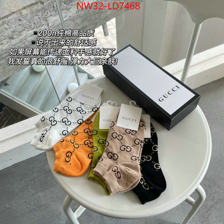 Sock-Gucci,top quality fake , ID: LD7468,$: 32USD