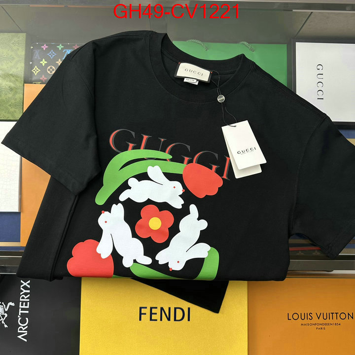 Clothing-Gucci,buy aaaaa cheap , ID: CV1221,$: 49USD