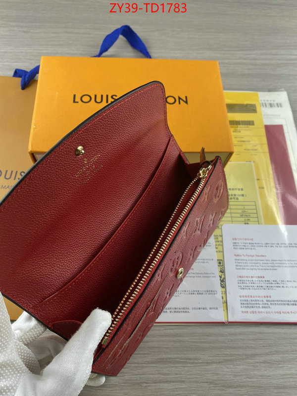 LV Bags(4A)-Wallet,ID: TD1783,$: 39USD