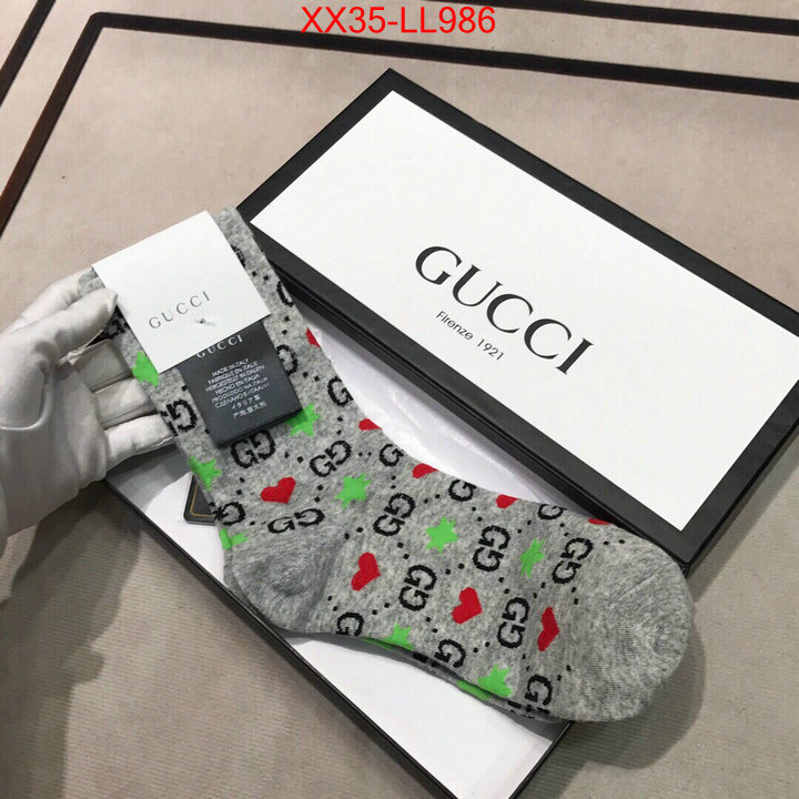 Sock-Gucci,fake cheap best online , ID: LL986,$:35USD