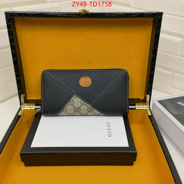 Gucci Bags(4A)-Wallet-,ID: TD1758,$: 49USD