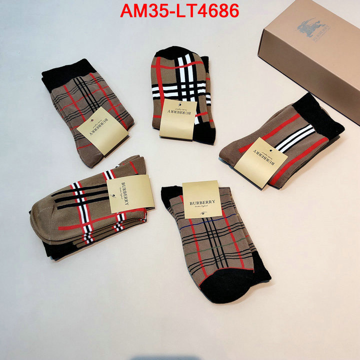 Sock-Burberry,knockoff highest quality , ID: LT4686,$: 35USD