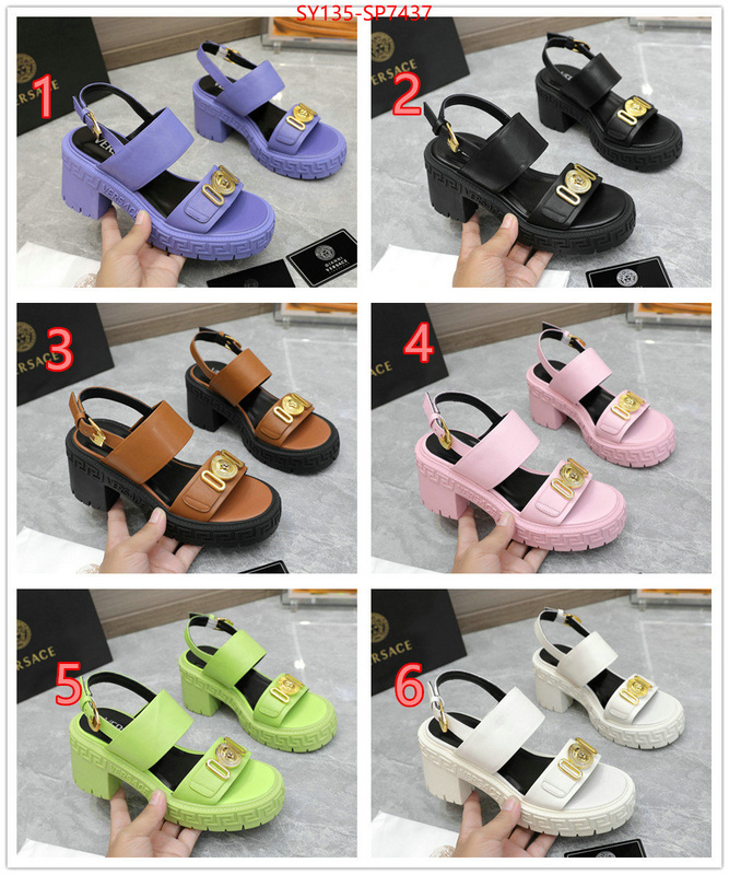 Women Shoes-Versace,fake designer , ID: SP7437,$: 135USD