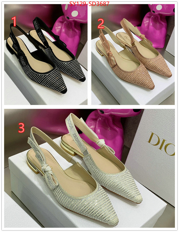 Women Shoes-Dior,what is top quality replica , ID: SD3687,$: 129USD