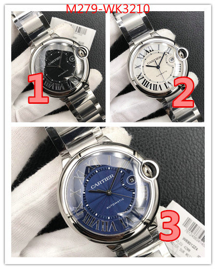 Watch(TOP)-Cartier,high quality 1:1 replica , ID: WK3210,$:279USD