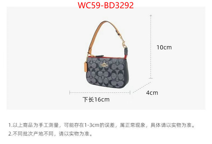 Coach Bags(4A)-Diagonal,aaaaa+ replica ,ID: BD3292,$: 59USD