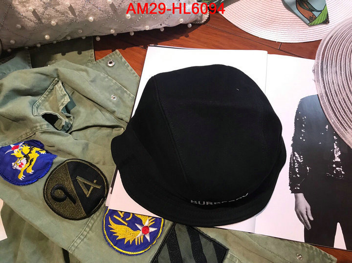 Cap (Hat)-Burberry,top fake designer , ID: HL6094,$: 29USD