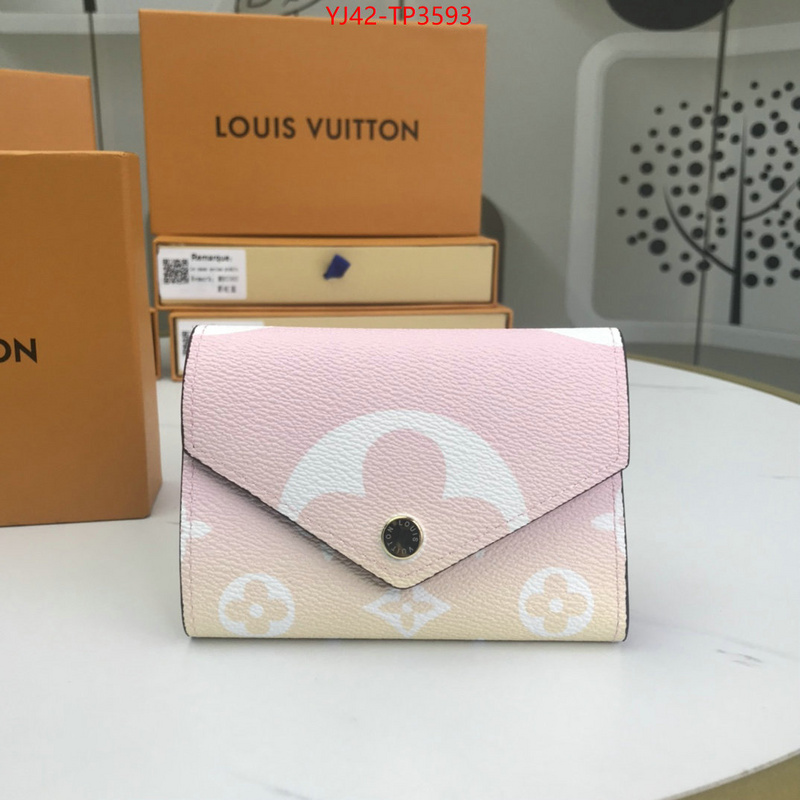 LV Bags(4A)-Wallet,ID: TP3593,$: 42USD