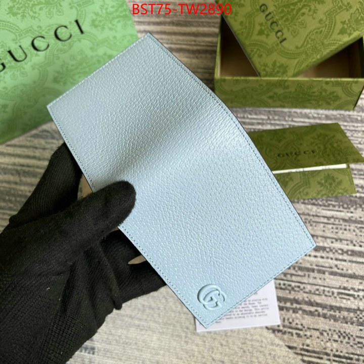 Gucci Bags(TOP)-Wallet-,the quality replica ,ID: TW2890,$: 75USD