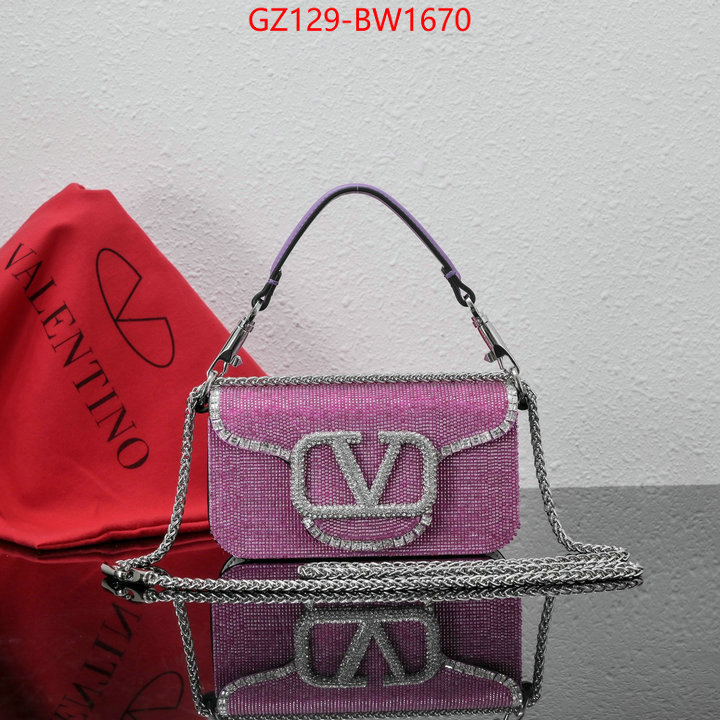 Valentino Bags(4A)-LOC-V Logo ,what is a 1:1 replica ,ID: BW1670,$: 129USD