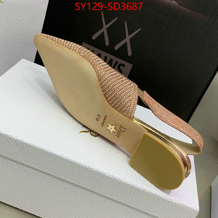 Women Shoes-Dior,what is top quality replica , ID: SD3687,$: 129USD