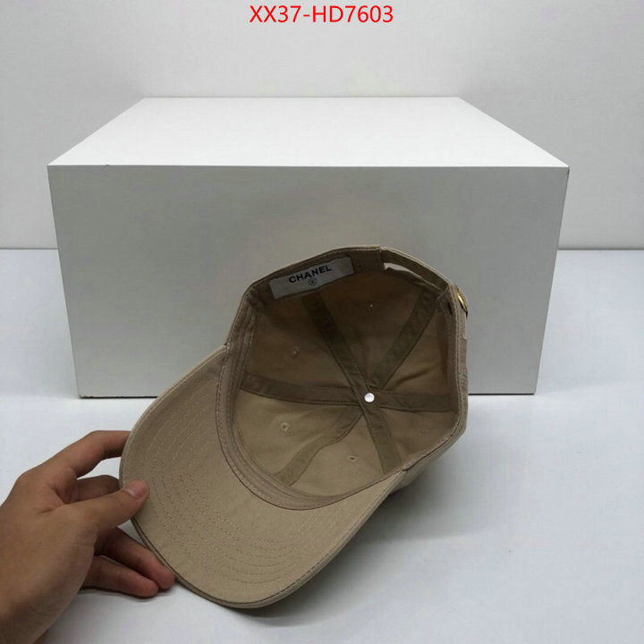 Cap (Hat)-Chanel,brand designer replica , ID: HD7603,$: 37USD