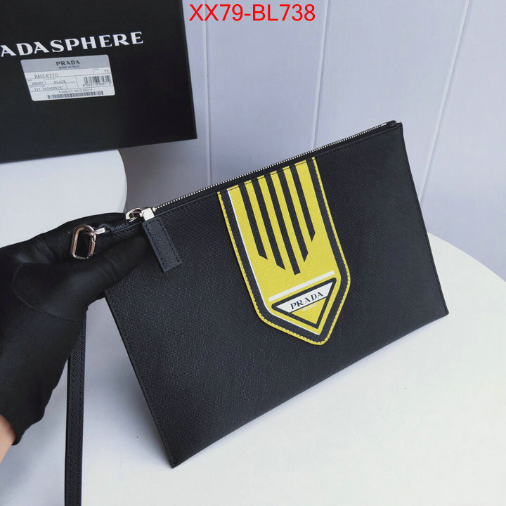 Prada Bags(TOP)-Clutch-,ID: BL738,$:79USD