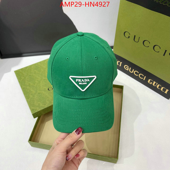 Cap (Hat)-Prada,aaaaa+ replica designer , ID: HN4927,$: 29USD