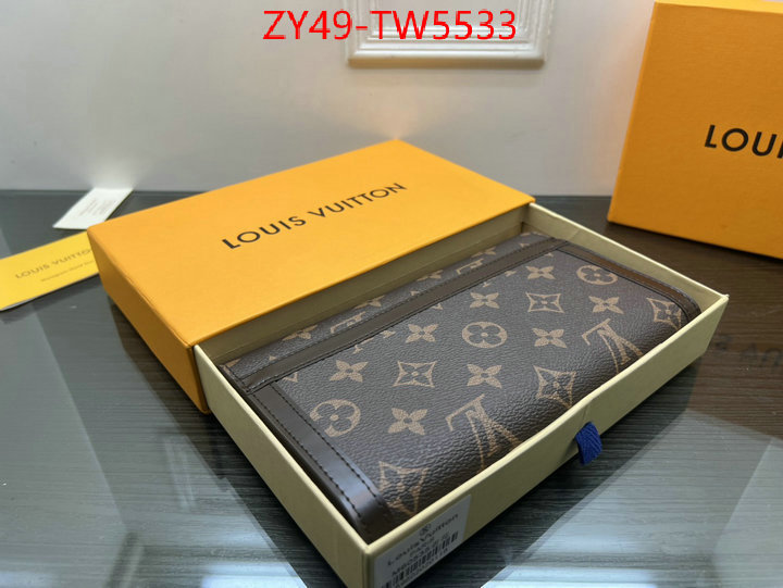 LV Bags(4A)-Wallet,what's the best place to buy replica ,ID: TW5533,$: 49USD