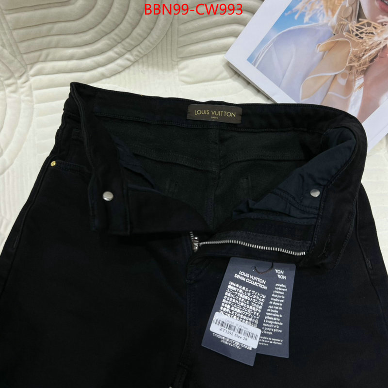 Clothing-LV,what is a counter quality , ID: CW993,$: 99USD