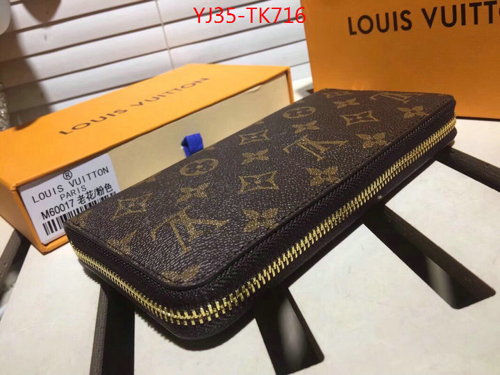 LV Bags(4A)-Wallet,ID: TK716,$:35USD