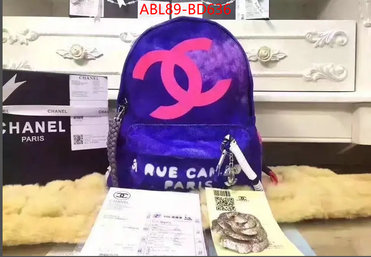 Chanel Bags(4A)-Backpack-,ID: BD636,$: 89USD