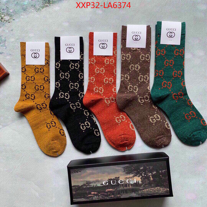 Sock-Gucci,designer fake , ID: LA6374,$: 32USD