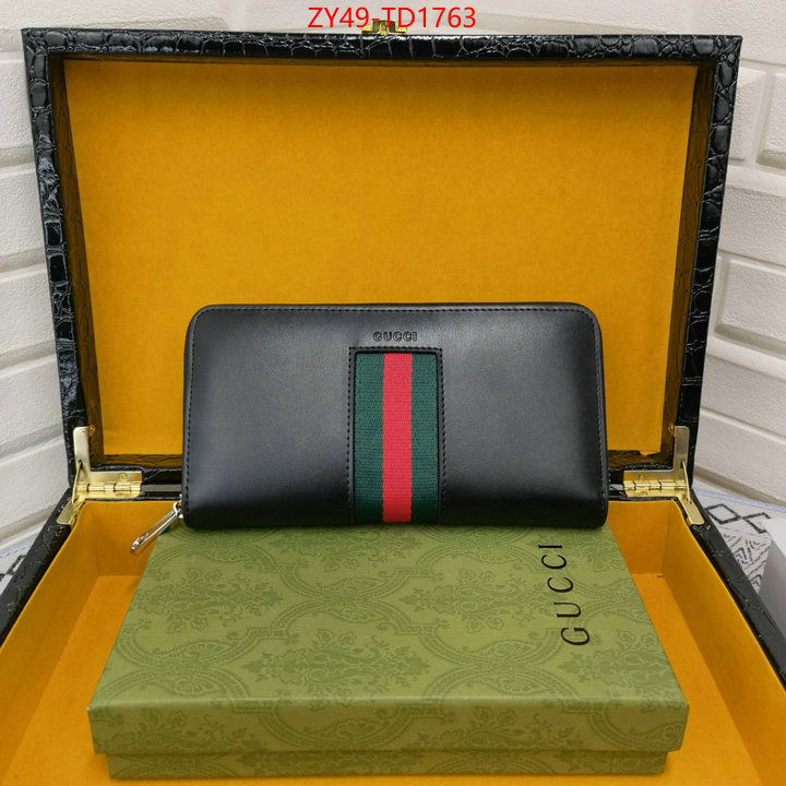 Gucci Bags(4A)-Wallet-,aaaaa customize ,ID: TD1763,$: 49USD