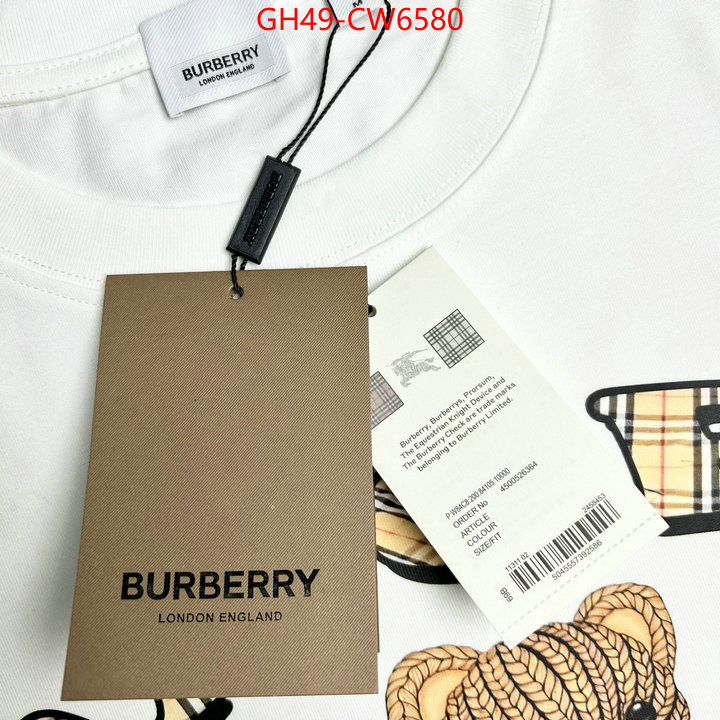Clothing-Burberry,replica 2023 perfect luxury , ID: CW6580,$: 49USD