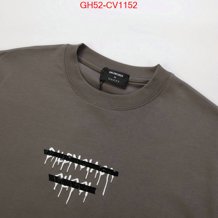 Clothing-Balenciaga,the top ultimate knockoff , ID: CV1152,$: 52USD