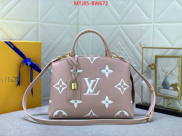 LV Bags(4A)-Handbag Collection-,mirror quality ,ID: BW672,$: 85USD