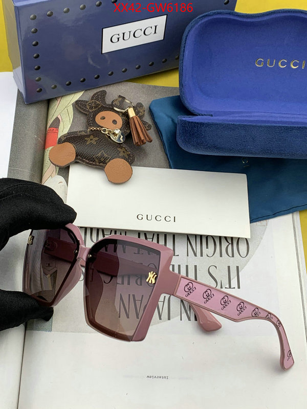 Glasses-Gucci,high quality aaaaa replica , ID: GW6186,$: 42USD