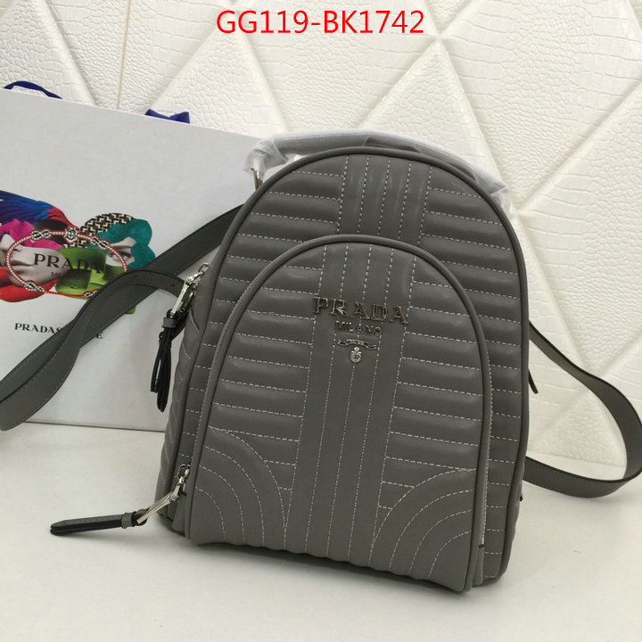 Prada Bags(4A)-Backpack-,from china 2023 ,ID: BK1742,$:119USD